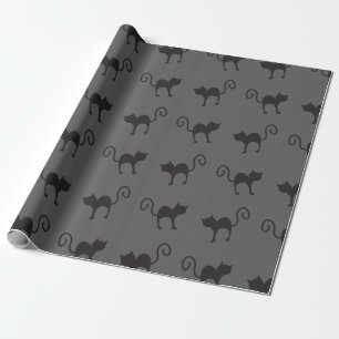 Black cats pattern Halloween Wrapping Paper