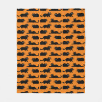 Black Cats Pattern | Kitties Black and Orange