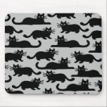 Black Cats Pattern Mouse Pad<br><div class="desc"></div>