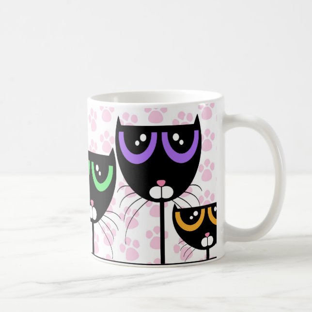 Black Cats & Paws - MUG (Right)