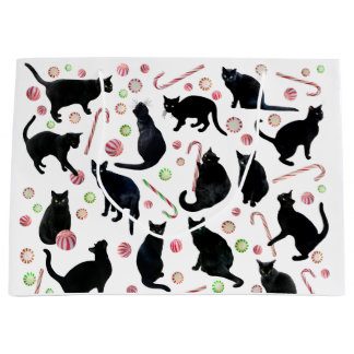 Black Cats Peppermints Gift Bag