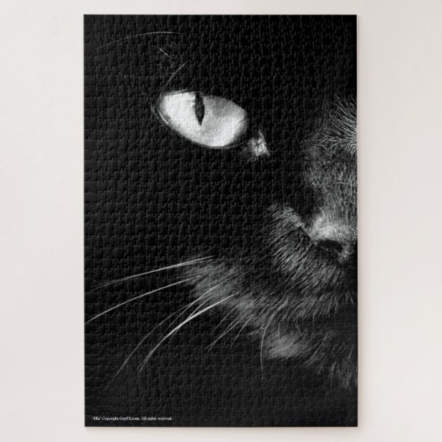 Black Cats Rule - Hello Darkness Jigsaw Puzzle (Vertical)