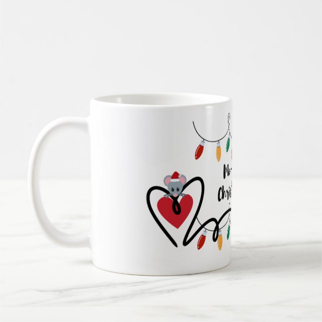 Black Cats Rule! Whiskers & Christmas Cheer! Coffee Mug (Left)