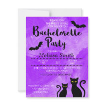 Black Cats Witchy Halloween Bachelorette Party