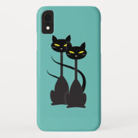 Black Cats with Long Necks
