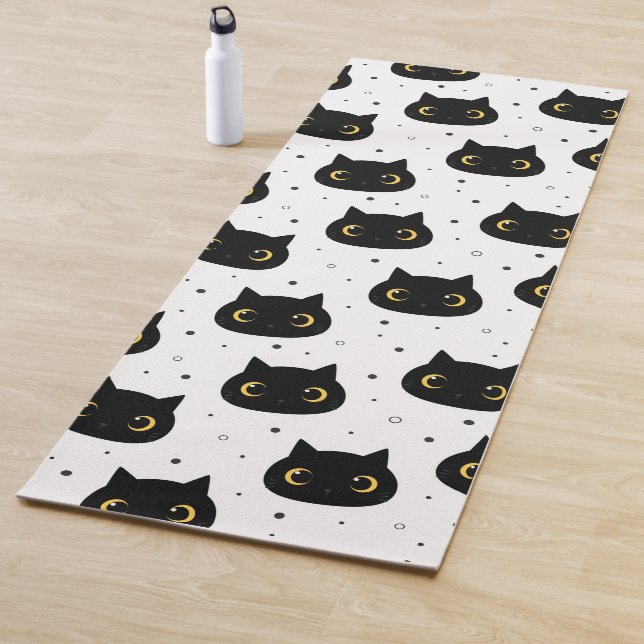 Black Cats Yoga Mat (In Situ)