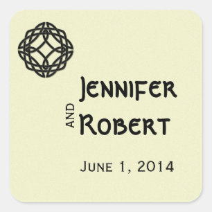 Black Celtic Eternity Knot Envelope Seal