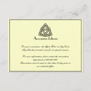 Black Celtic Knot Wedding Insert