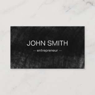 Black Chalkboard Cool Rustic Vintage Business Card