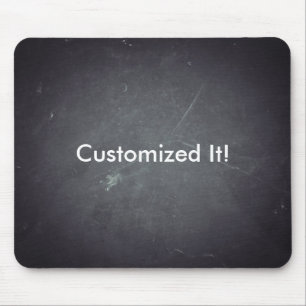Black Chalkboard Personalized Customized Mouse Pad