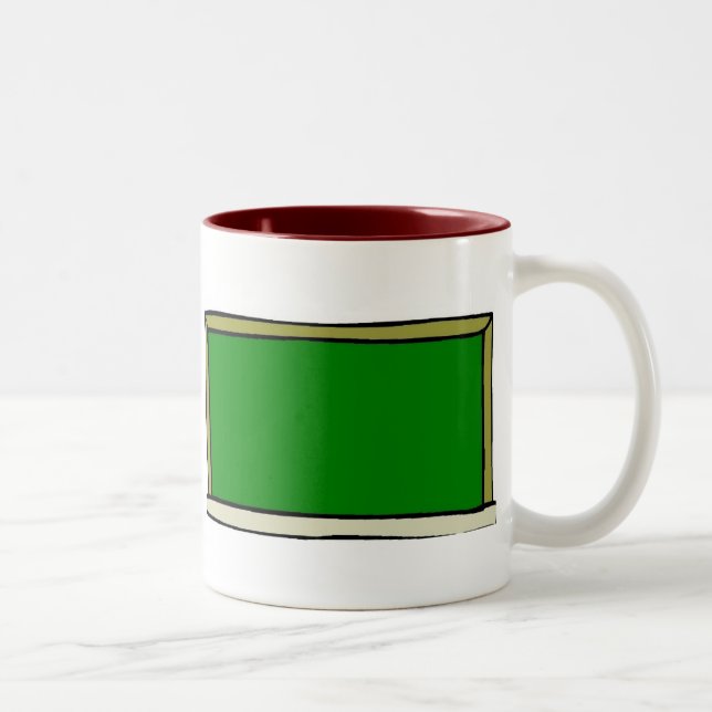 Black Chalkboard Two-Tone Coffee Mug (Right)