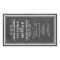 Black Chalkboard Wedding Monogram Wine Bottle