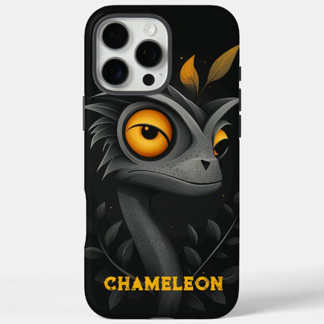 Black Chameleon Personalized Case-Mate iPhone Case (Back)