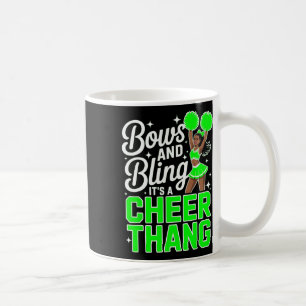 Black Cheerleader Bows Cheer Melanin Cheerleading Coffee Mug