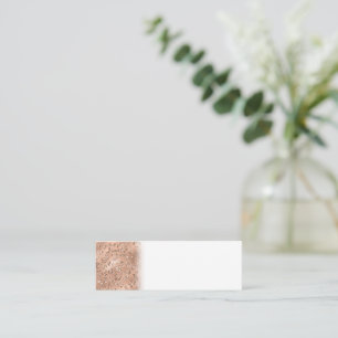 Black Cheetah Leopard Skin Print Pattern Animal Mini Business Card