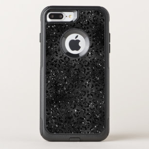 Black Cheetah Leopard Skin Print Pattern Animal OtterBox Commuter iPhone 8 Plus/7 Plus Case