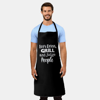 Black Chef Dad Apron - Personalized Grill Gift