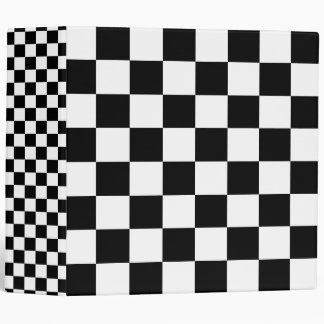 Black Chequered Binder