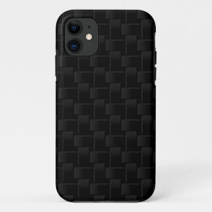 Black chequered pattern iPhone 11 case