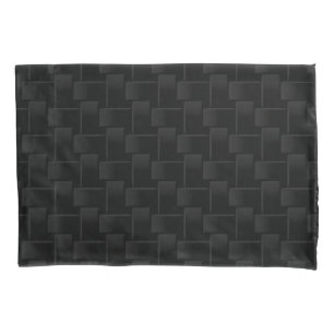 Black chequered pattern pillowcase