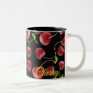 Black Cherry-Mug Two-Tone Coffee Mug