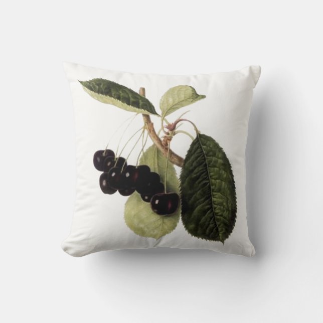 Black Cherry Throw Pillow (Front)