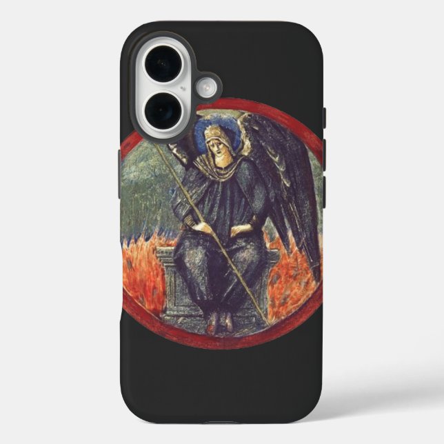 Black Cherubim angel Case-Mate iPhone Case (Back)