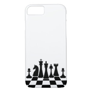 Black chess pieces on a chessboard Case-Mate iPhone case