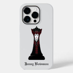 Black Chess queen / Personalized Name Case-Mate iP iPhone 14 Pro Case