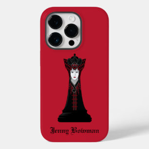 Black Chess queen / Personalized Name Case-Mate iPhone 14 Pro Case