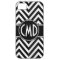 BLACK CHEVRON PATTERN YOUR MONOGRAM INITIALS
