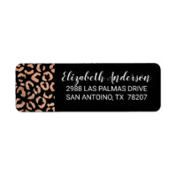 Black Chic Leopard Animal Print