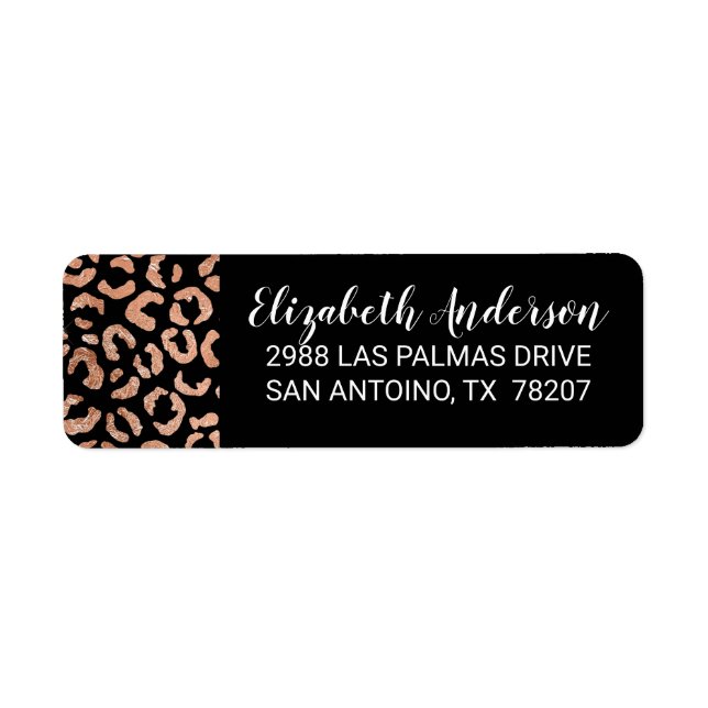 Black Chic Leopard Animal Print (Front)