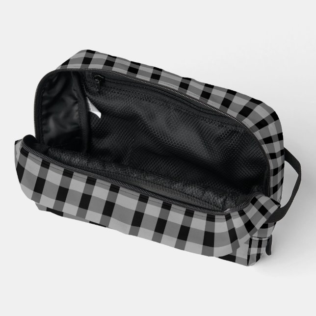Black Chic Toiletry Bag – Elegant & Versatile (Open)