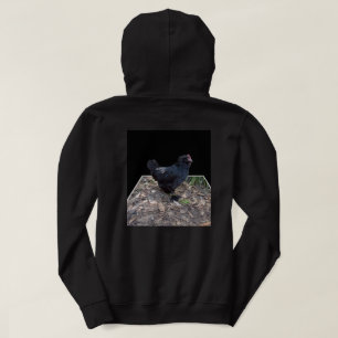 Black Chicken Pop Out_Mens_Black_Hoodie Hoodie