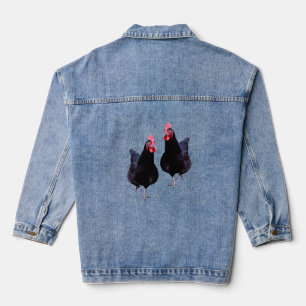 Black Chickens Strut Their Stuff, Denim Jacket