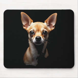 Black Chihuahua Dog Chihuahua Face  Mouse Pad