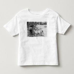 Black Children with Dog Drawn Cart Photograph Toddler T-shirt