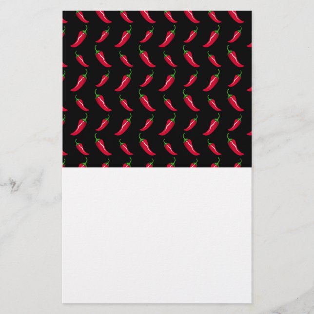 Black chili peppers pattern (Front)