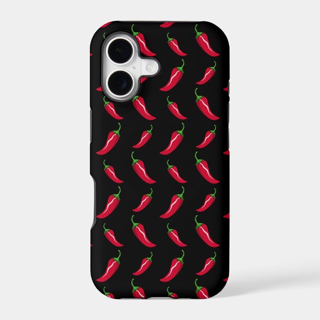 Black chili peppers pattern (Back)