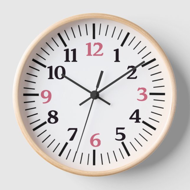 Black Chinese Numerals Home Office Decor Gift Wall Clock (Front)