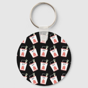 Black Chinese Take Out Keychain
