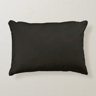 Black chocolate (solid colour)  accent pillow