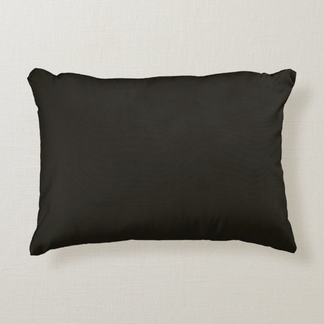 Black chocolate (solid colour)  accent pillow (Front)
