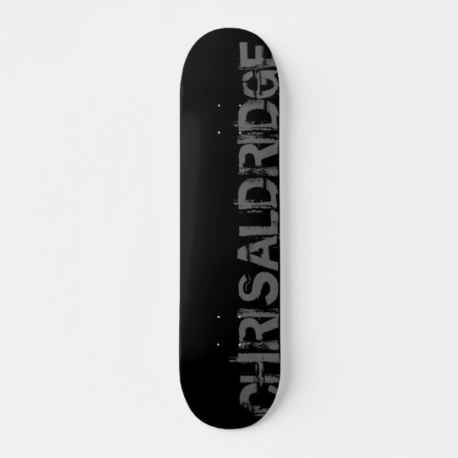 BLACK, CHRISALDRIDGE SKATEBOARD (Front)