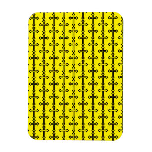Black Christian cross Magnet