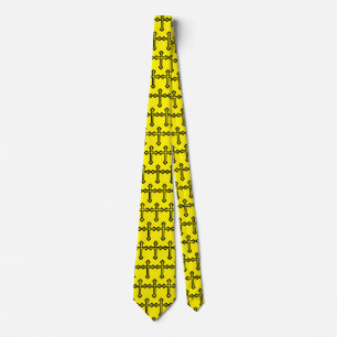 Black Christian cross Tie