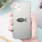 Black Christian Fish Symbol with Jesus Name