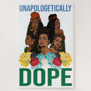Black Christian Unapologetically Dope Friends Jigsaw Puzzle
