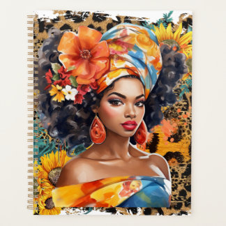 Black Christian woman African American melanin sis Planner